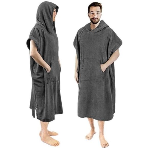 Changing Robe with Hood Quick Dry Microfiber Wetsuit Changing Towel1RobeAnyColor - Picture 1 of 16
